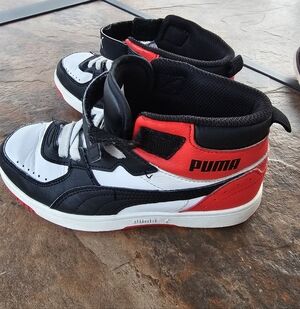 Puma Kids Sneakers - Black, White, Red